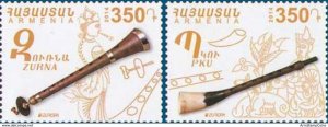 Armenia MNH** 2014 Mi 887-88 Sc 992-93 Europa Musical Instruments Zurna Pku