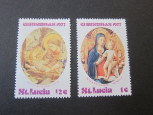St Lucia 1977 Sc 427-8 MH