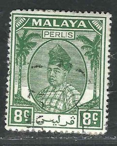 Malaya Perlis 23 SG 14 Used VF 1952 SCV $4.50