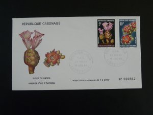 flowers FDC Gabon 1969