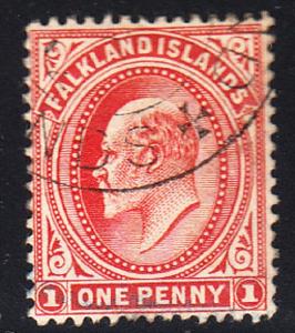 FALKLAND ISLAND # 23a used - 1d red