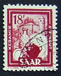 Germany, Saar, Scott 214, Used