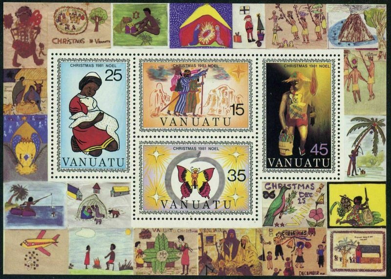 1981 Vanuatu 613-616/B2 Christmas