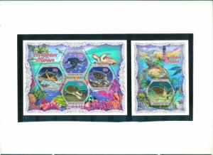 Ivory Coast 2018 - TURTLES - M.S. + S.S - MNH