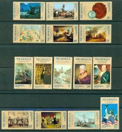 Nicaragua #978-988,C867-879 MNH Scott $5.45 US Bicentennial