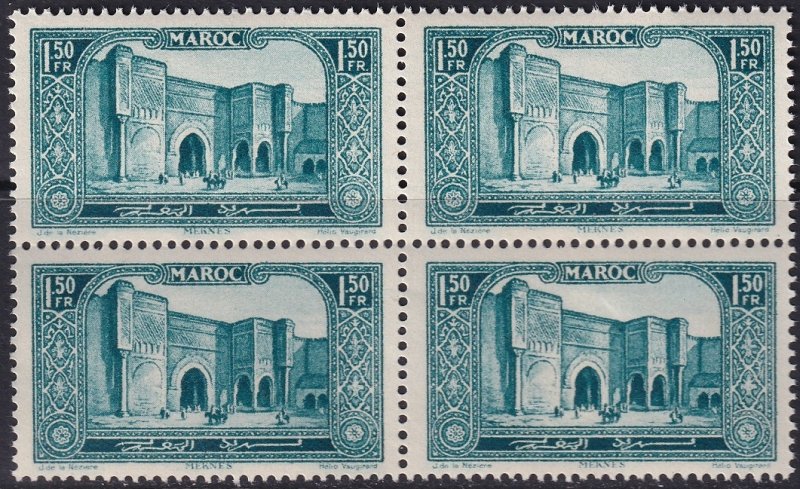 French Morocco 1927 Sc 111 block MNH**