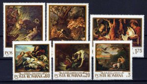 Romania 2198-2203 MNH Paintings Dogs Birds Hunting ZAYIX 0624S0345