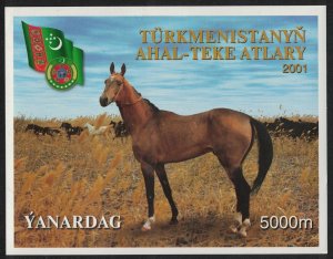 Turkmenistan Akhal-Teke Horses MS 2001 MNH SG#MS108-2 MI#Block 12