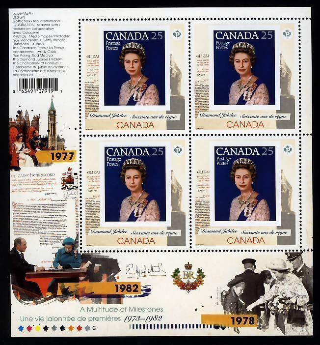 QUEEN Elizabeth ll Diamond Jubilee = KEEPSAKE folder Volume #3 Canada 2012