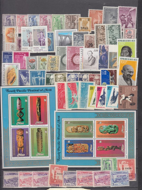 Z5186, JL Stamps nice mnh lot all different with 2 s/s, and many others