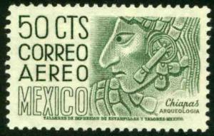 MEXICO C220E, 50¢ 1950 Definitive 2nd Ptg wmk 300 PERF 11 1/2X11 MINT, NH VF