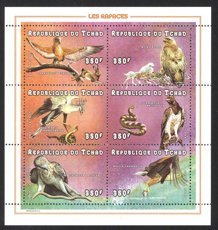 Chad Sc# 771 MNH 1998 Raptors