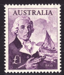 1963-1965 Australia 1£ single MNH Sc# 378 CV $65.00