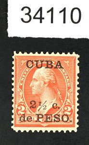 US STAMPS CUBA # 223A MINT OG NH LOT #34110