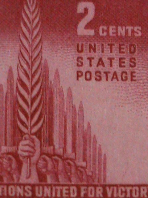 ​UNITED STATES-1943-SC#907 ALLIED NATIONS-ALLEGORY OF VICTORY-MNH SHEET VF