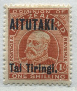 Aitutaki 1914 overprinted 1/ value mint o.g. hinged