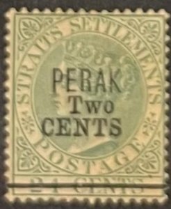 Malaya-Perak,  1891,  SC 41, MLH, VF