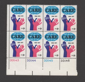 Scott # 1439  unused OG MNH PB  of 8