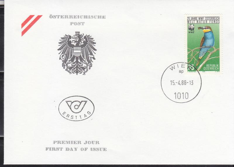 Insect - Austria -1988 WWF/Insect/Bird fdc 