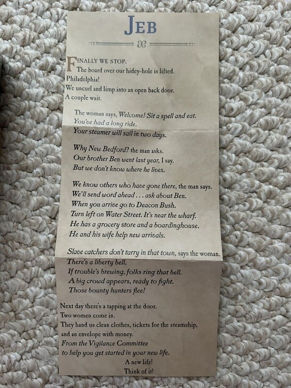 2024 The Underground Railroad FDC Hand Craft Storybook Cachet William Lambert