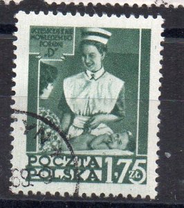 POLAND - 1953 - SOCIAL SERVICES - NURSE - 1,75 - Used -