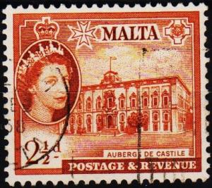 Malta. 1956  2 1/2d S.G.271  Fine Used