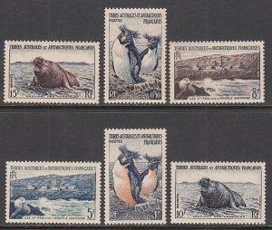French Southern and Antarctic Territories 2-7 Animals MNH VF