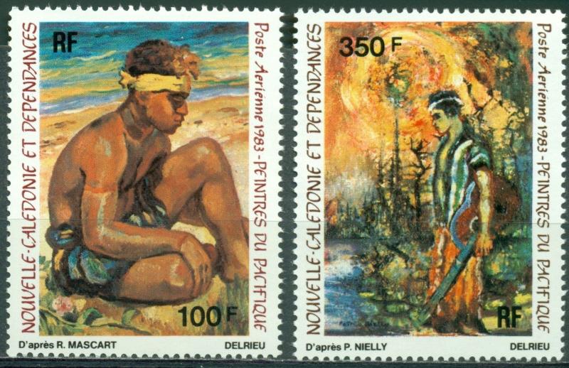 New Caledonia Scott #C191-C192 MNH Paintings by Mascart and Nielly CV$12+