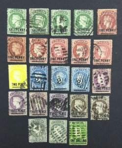 MOMEN: ST HELENA SG # 1884-94 CROWN CA CANCELS USED £200+ LOT #225512-5138