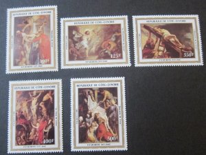 Ivory Coast 1983 Sc 674-78 Christmas Religion set MNH