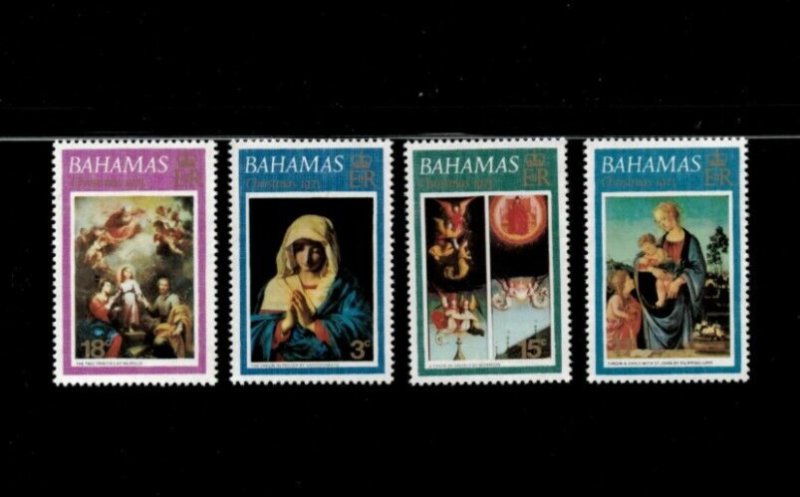 Bahamas 1975 - Christmas  - Set of 4 Stamps  - Scott #352-5 - MNH