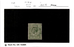 Great Britain, Postage Stamp, #183 Used, 1922 King George (AC)