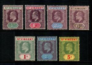 St.Vincent #82-88 Part Set  Mint  Scott $125.00