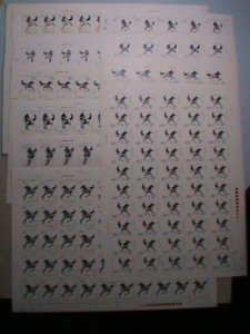 ​CHINA-PRC 1978-SC#1389-1398- T.28 GALLOPING HORSE-BY XIU PEIXONG - SHEET SET