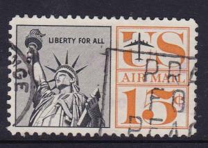 USA #C58 - 1959 Airmail Statue of Liberty  15c- used 