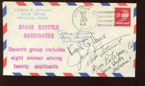 ASTRONAUT SEDDON, LOUSMA, PETERSON & HENIZE SIGNED 1977 SHUTTLE CANDIDATE  COVER