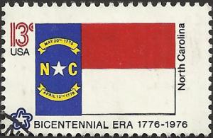 # 1644 USED STATE FLAG NORTH CAROLINA