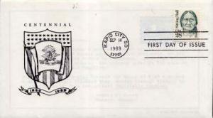 United States, First Day Cover, South Dakota