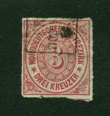  North German Confederation 1868 SC# 9 U SCV(2007)=$1.90