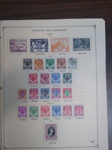 collection on pages Malaya and states 1949-55 FW: CV $791