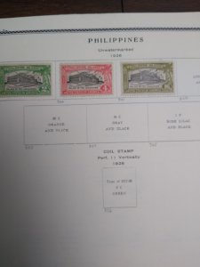 collection on pages Philippines 1926-59 light duplication PT: CV $100