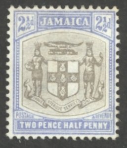 Jamaica Sc# 35 MH (a) 1903-1904 2 1/2p Arms