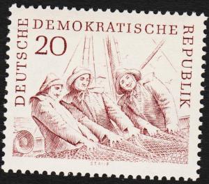 Germany DDR  546 Fishermen 1961 MNH OG.