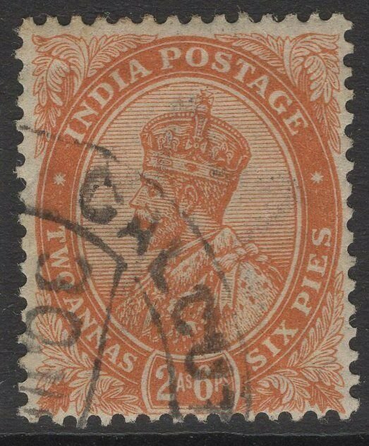 INDIA SG199 1926 2a6p ORANGE USED