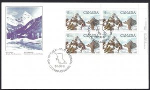 CANADA - SC#934 URpb GLACIER NATIONAL PARK (1984) FDC