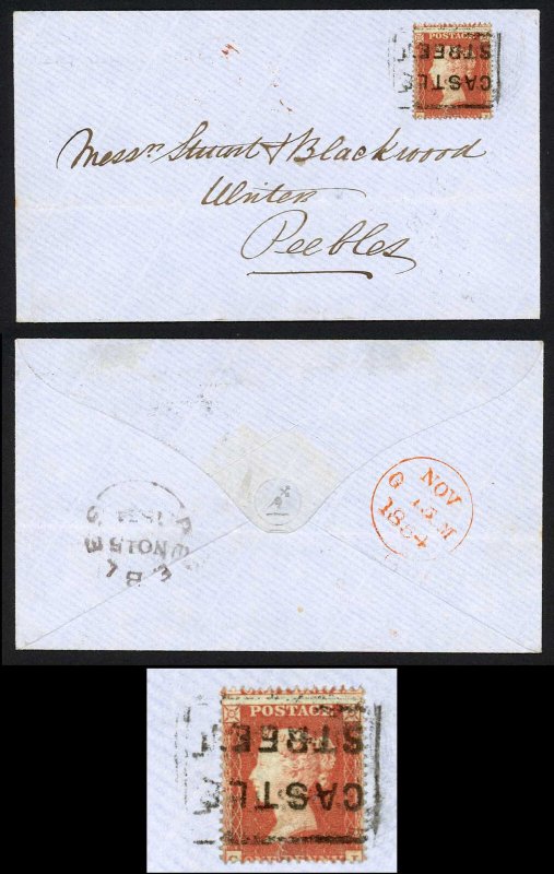 Penny Star with Castle Street (Type XVIII) Scots Local