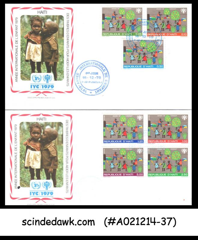 HAITI - 1979 INTERNATIONAL YEAR OF THE CHILD set of 2 FDC