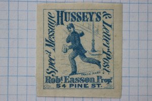 Hussey's Letter Post Special Rob Easson Pine st Local Delivery stamp 87L57