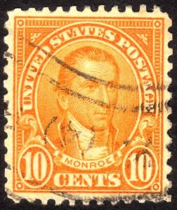 1927, US 10c, Monroe, Used, XF, Sc 642