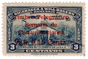 (I.B) Nicaragua Telegraphs : Will Rogers 15c